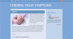 Desktop Screenshot of cerebralpalsysymptoms.org